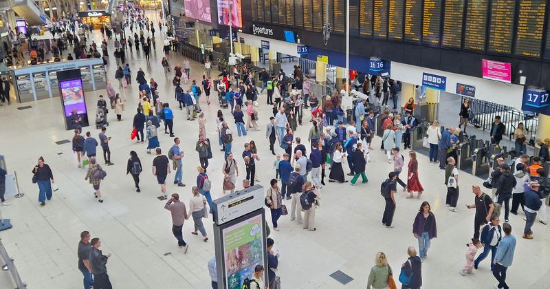 Waterloo station concourse